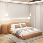 MAPLE HOME Custom Upholstered Bed Frame ¨C Modern Style with Leather/Velvet/Fabric Options