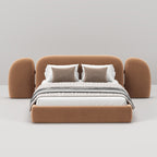 MAPLE HOME Custom Upholstered Bed Frame ¨C Modern Style with Leather/Velvet/Fabric Options