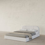 MAPLE HOME Custom Upholstered Bed Frame ¨C Modern Style with Leather/Velvet/Fabric Options