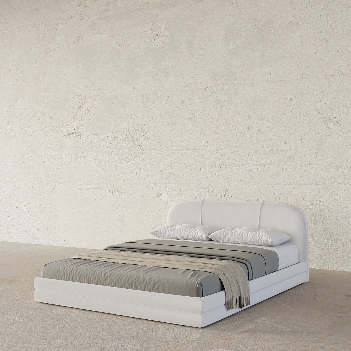 MAPLE HOME Custom Upholstered Bed Frame ¨C Modern Style with Leather/Velvet/Fabric Options