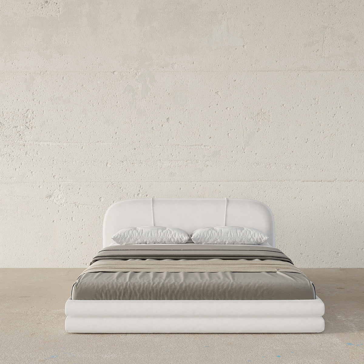 MAPLE HOME Custom Upholstered Bed Frame ¨C Modern Style with Leather/Velvet/Fabric Options
