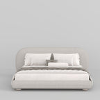 MAPLE HOME Custom Upholstered Bed Frame ¨C Modern Style with Leather/Velvet/Fabric Options