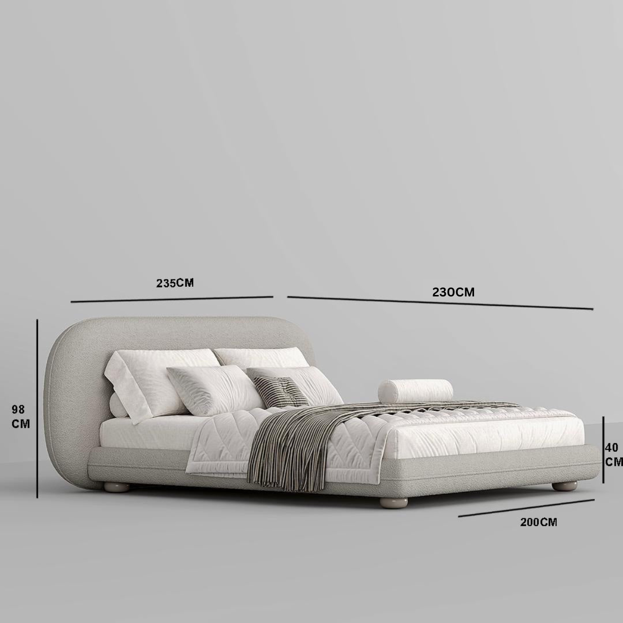 MAPLE HOME Custom Upholstered Bed Frame ¨C Modern Style with Leather/Velvet/Fabric Options