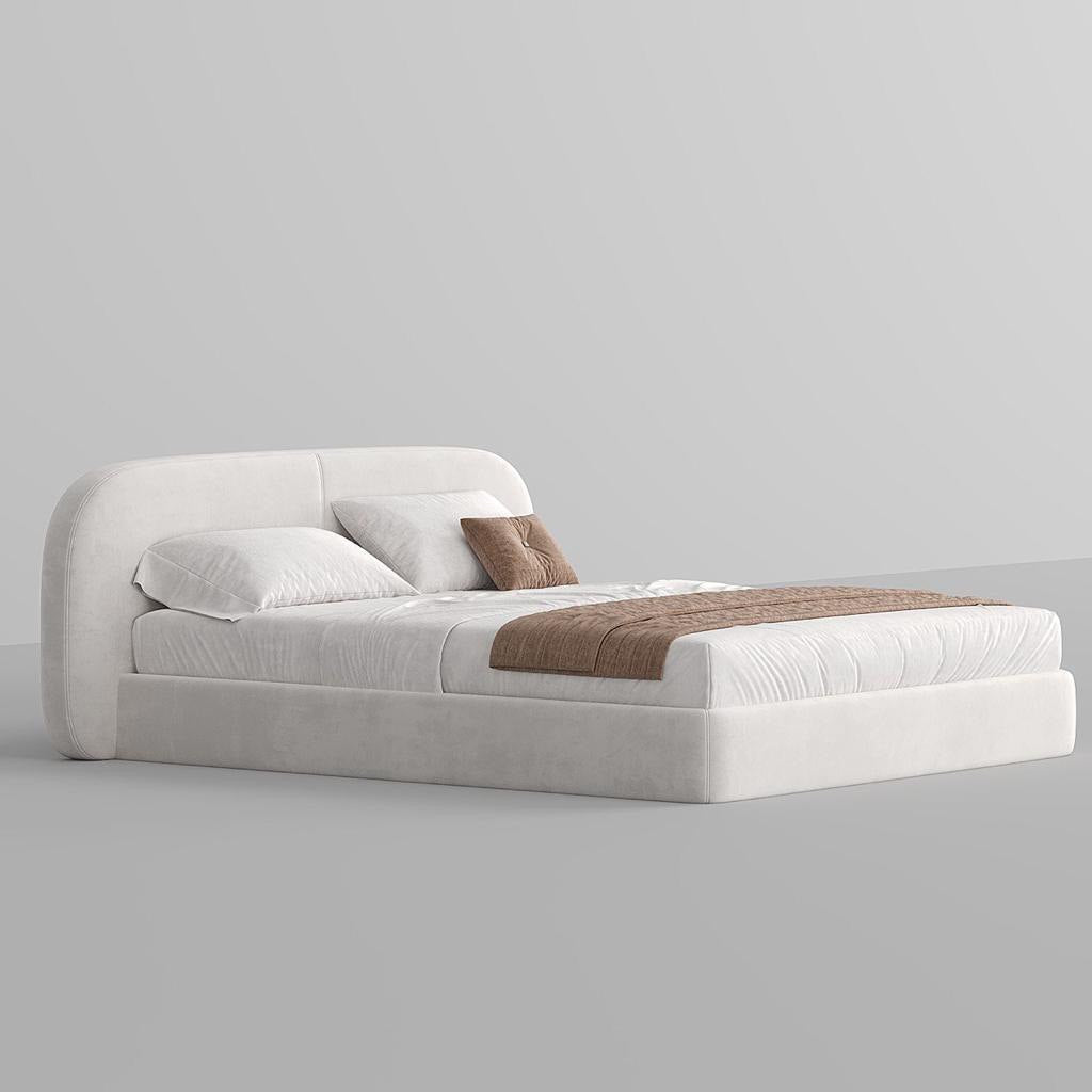 MAPLE HOME Custom Upholstered Bed Frame ¨C Modern Style with Leather/Velvet/Fabric Options