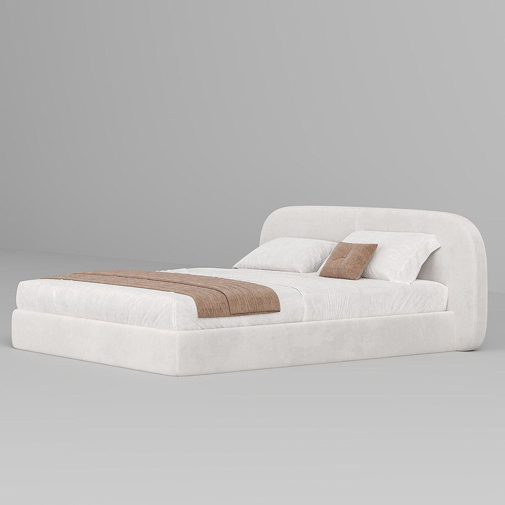 MAPLE HOME Custom Upholstered Bed Frame ¨C Modern Style with Leather/Velvet/Fabric Options