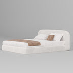 MAPLE HOME Custom Upholstered Bed Frame ¨C Modern Style with Leather/Velvet/Fabric Options