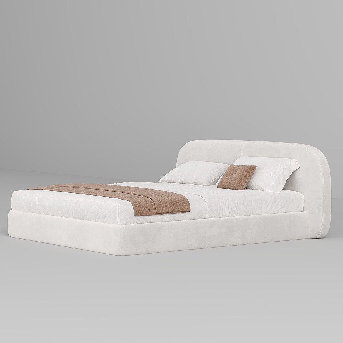 MAPLE HOME Custom Upholstered Bed Frame ¨C Modern Style with Leather/Velvet/Fabric Options
