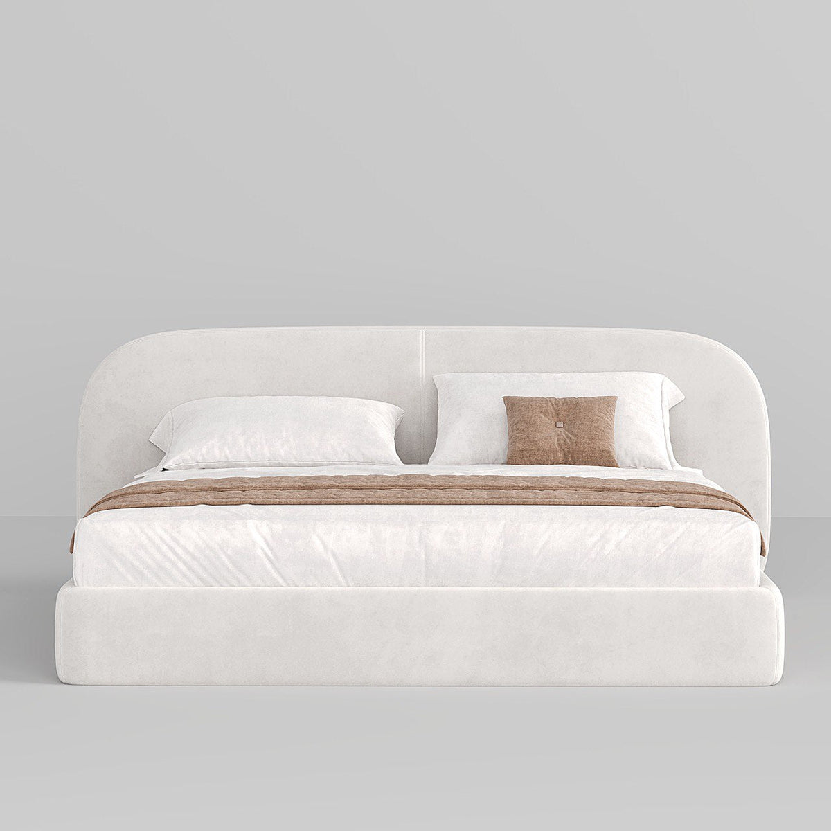 MAPLE HOME Custom Upholstered Bed Frame ¨C Modern Style with Leather/Velvet/Fabric Options
