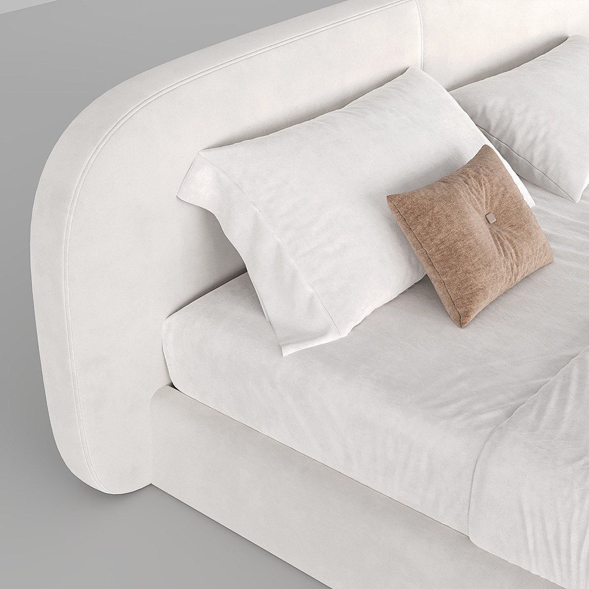 MAPLE HOME Custom Upholstered Bed Frame ¨C Modern Style with Leather/Velvet/Fabric Options
