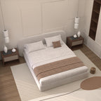 MAPLE HOME Custom Upholstered Bed Frame ¨C Modern Style with Leather/Velvet/Fabric Options