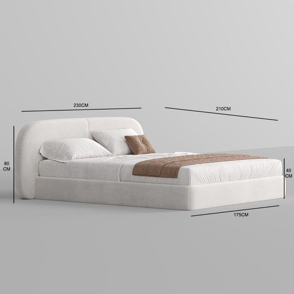 MAPLE HOME Custom Upholstered Bed Frame ¨C Modern Style with Leather/Velvet/Fabric Options