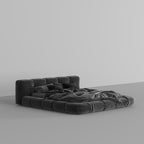 MAPLE HOME Custom Upholstered Bed Frame ¨C Modern Style with Leather/Velvet/Fabric Options