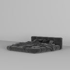 MAPLE HOME Custom Upholstered Bed Frame ¨C Modern Style with Leather/Velvet/Fabric Options