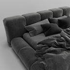 MAPLE HOME Custom Upholstered Bed Frame ¨C Modern Style with Leather/Velvet/Fabric Options