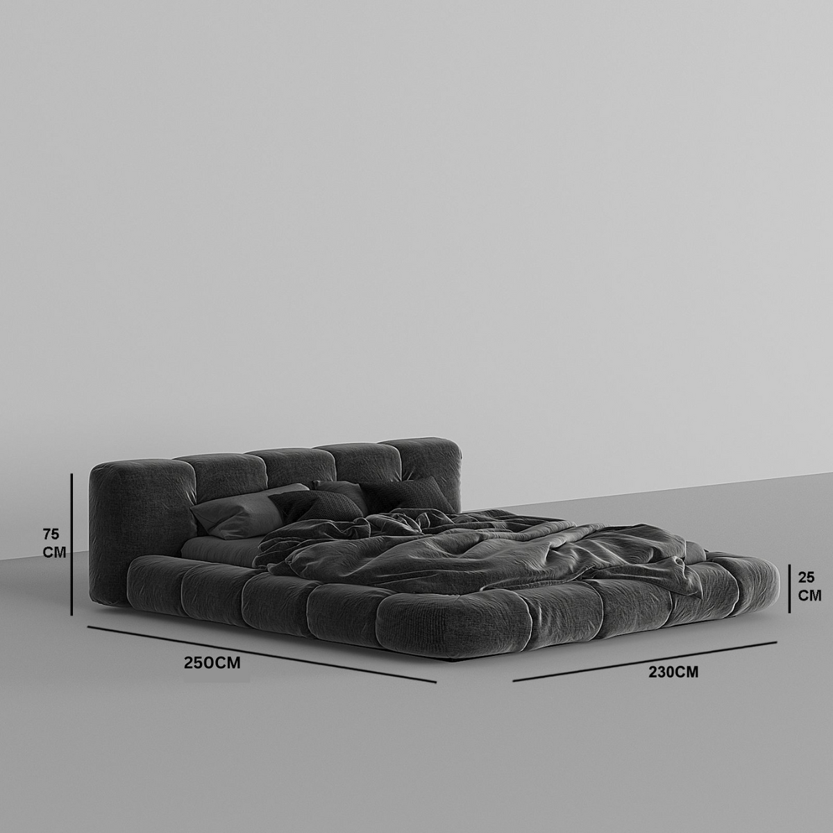 MAPLE HOME Custom Upholstered Bed Frame ¨C Modern Style with Leather/Velvet/Fabric Options