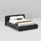 MAPLE HOME Custom Upholstered Bed Frame ¨C Modern Style with Leather/Velvet/Fabric Options