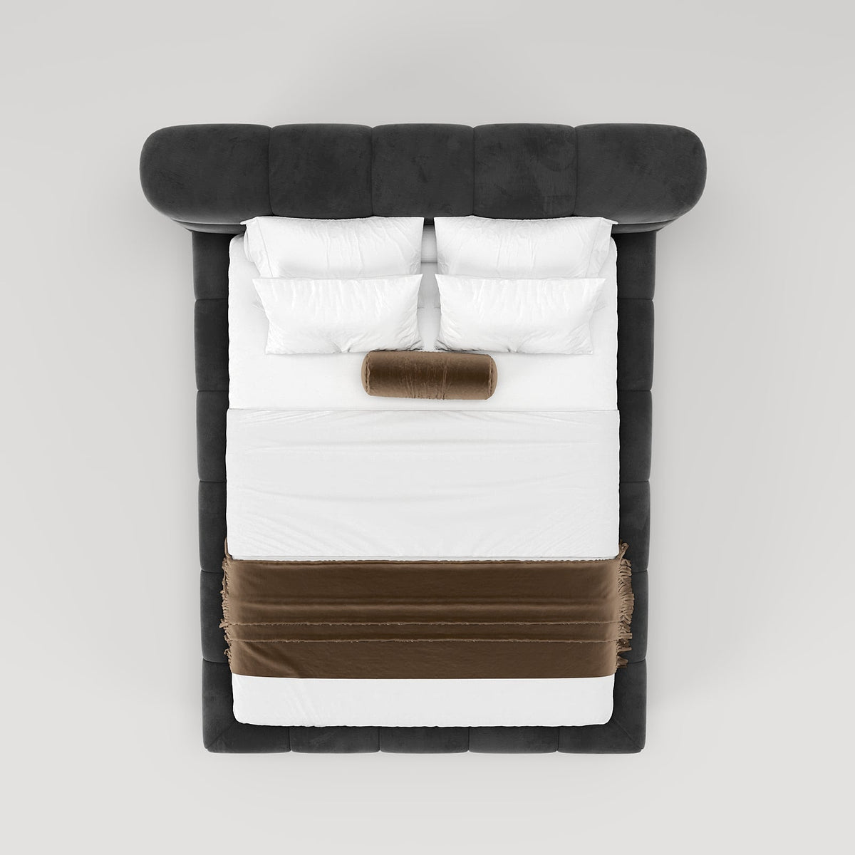 MAPLE HOME Custom Upholstered Bed Frame ¨C Modern Style with Leather/Velvet/Fabric Options