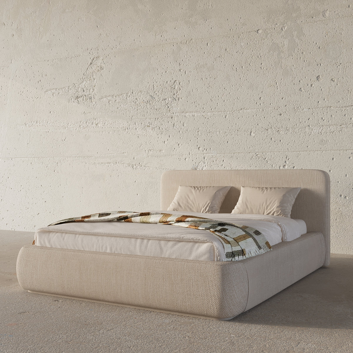 MAPLE HOME Custom Upholstered Bed Frame ¨C Modern Style with Leather/Velvet/Fabric Options