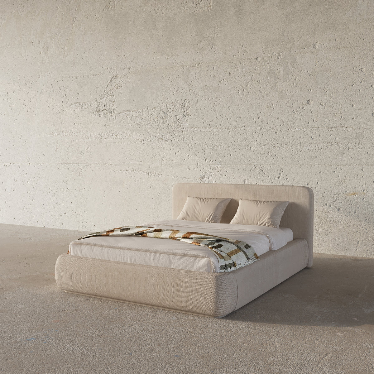 MAPLE HOME Custom Upholstered Bed Frame ¨C Modern Style with Leather/Velvet/Fabric Options