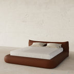 MAPLE HOME Custom Upholstered Bed Frame ¨C Modern Style with Leather/Velvet/Fabric Options