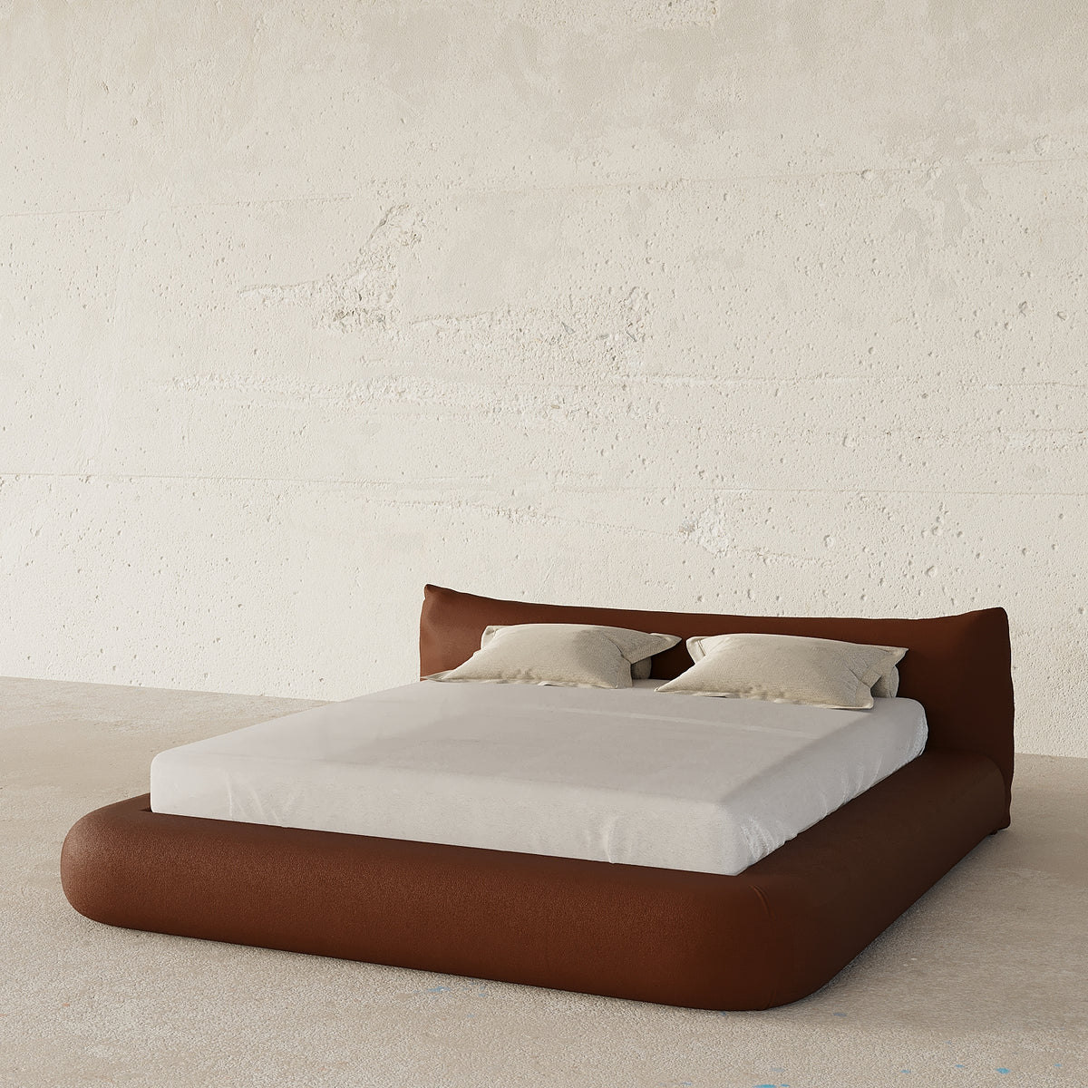 MAPLE HOME Custom Upholstered Bed Frame ¨C Modern Style with Leather/Velvet/Fabric Options
