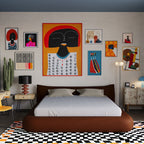 MAPLE HOME Custom Upholstered Bed Frame ¨C Modern Style with Leather/Velvet/Fabric Options