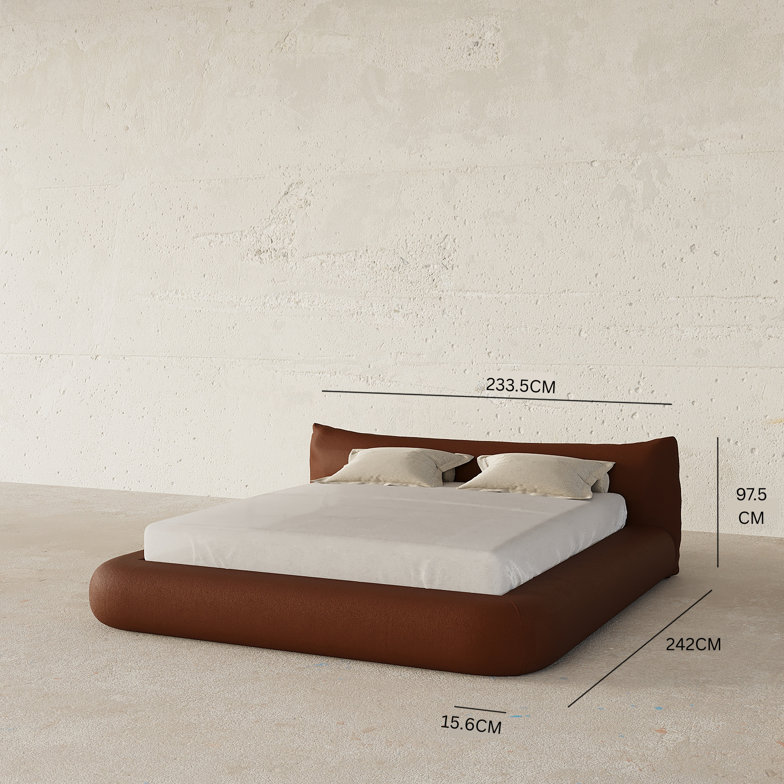 MAPLE HOME Custom Upholstered Bed Frame ¨C Modern Style with Leather/Velvet/Fabric Options