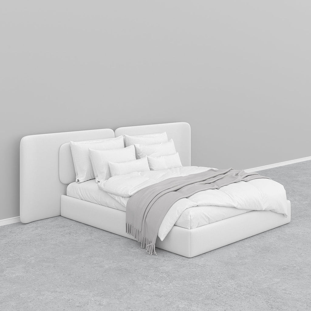 MAPLE HOME Custom Upholstered Bed Frame ¨C Modern Style with Leather/Velvet/Fabric Options