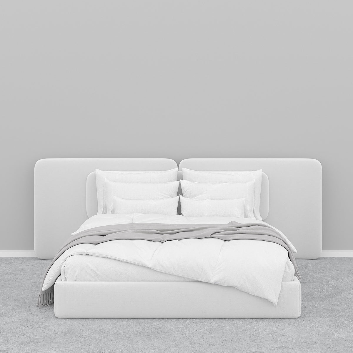 MAPLE HOME Custom Upholstered Bed Frame ¨C Modern Style with Leather/Velvet/Fabric Options