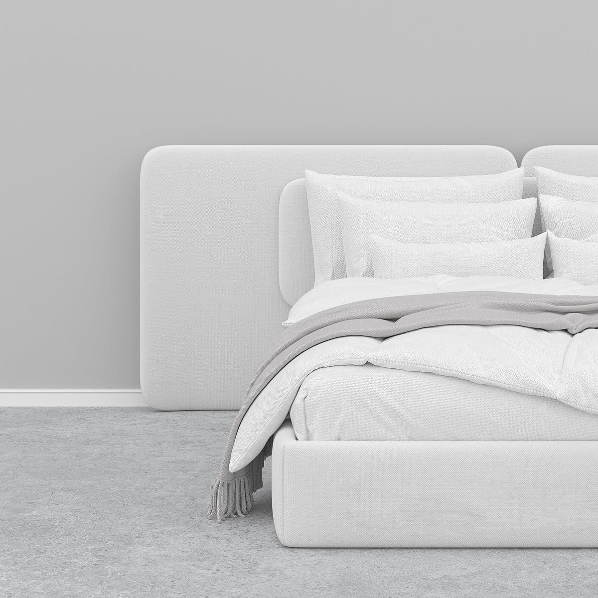 MAPLE HOME Custom Upholstered Bed Frame ¨C Modern Style with Leather/Velvet/Fabric Options