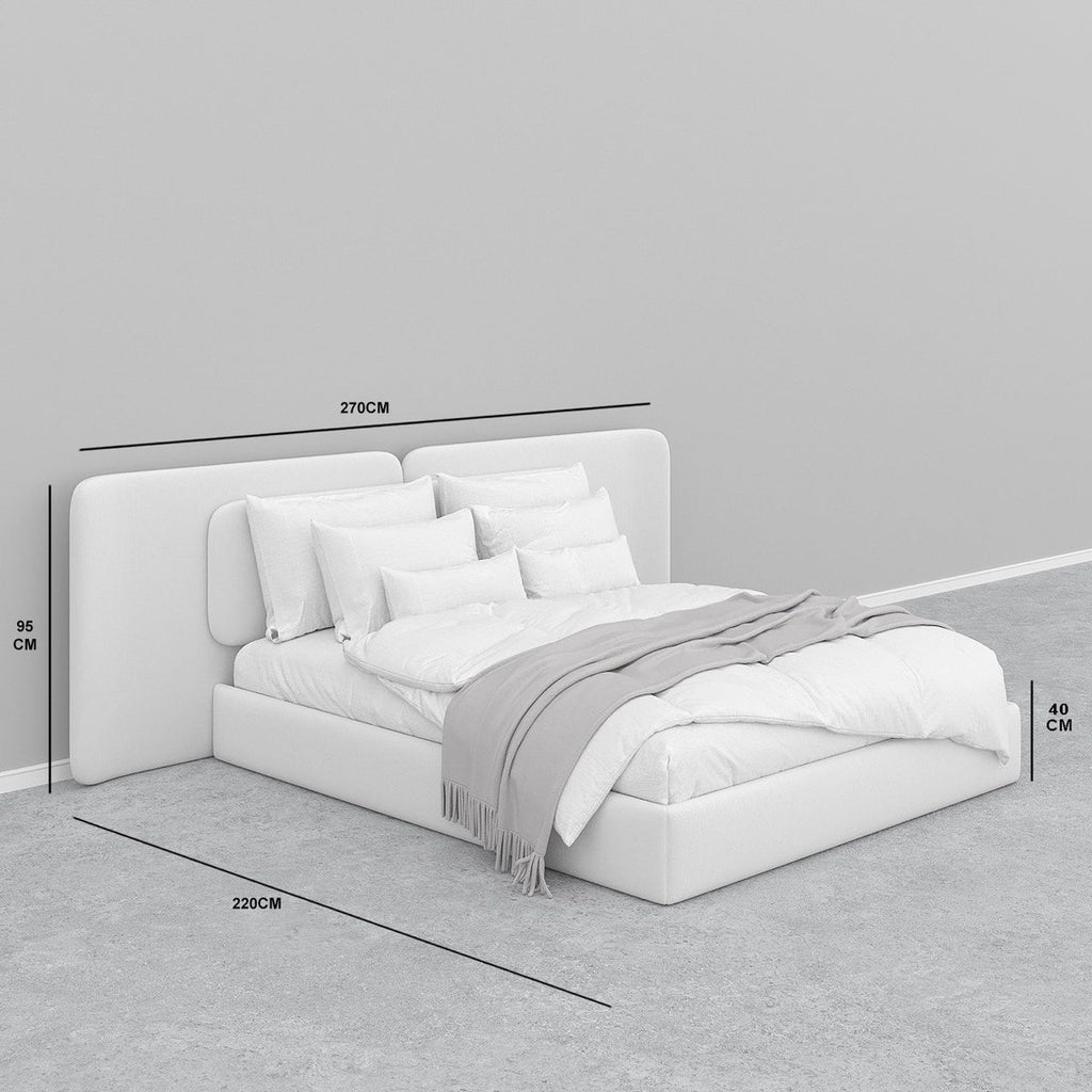 MAPLE HOME Custom Upholstered Bed Frame ¨C Modern Style with Leather/Velvet/Fabric Options