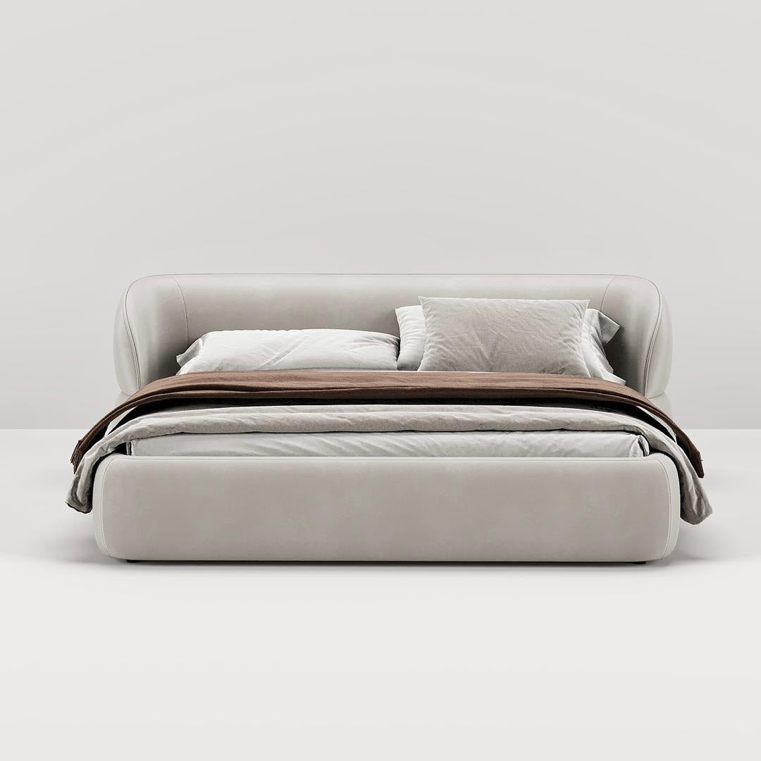 MAPLE HOME Custom Upholstered Bed Frame ¨C Modern Style with Leather/Velvet/Fabric Options