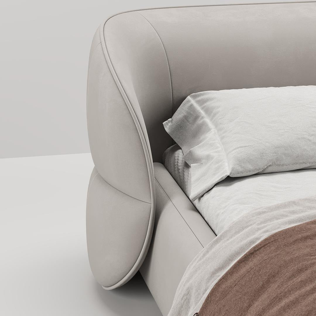 MAPLE HOME Custom Upholstered Bed Frame ¨C Modern Style with Leather/Velvet/Fabric Options