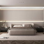 MAPLE HOME Custom Upholstered Bed Frame ¨C Modern Style with Leather/Velvet/Fabric Options