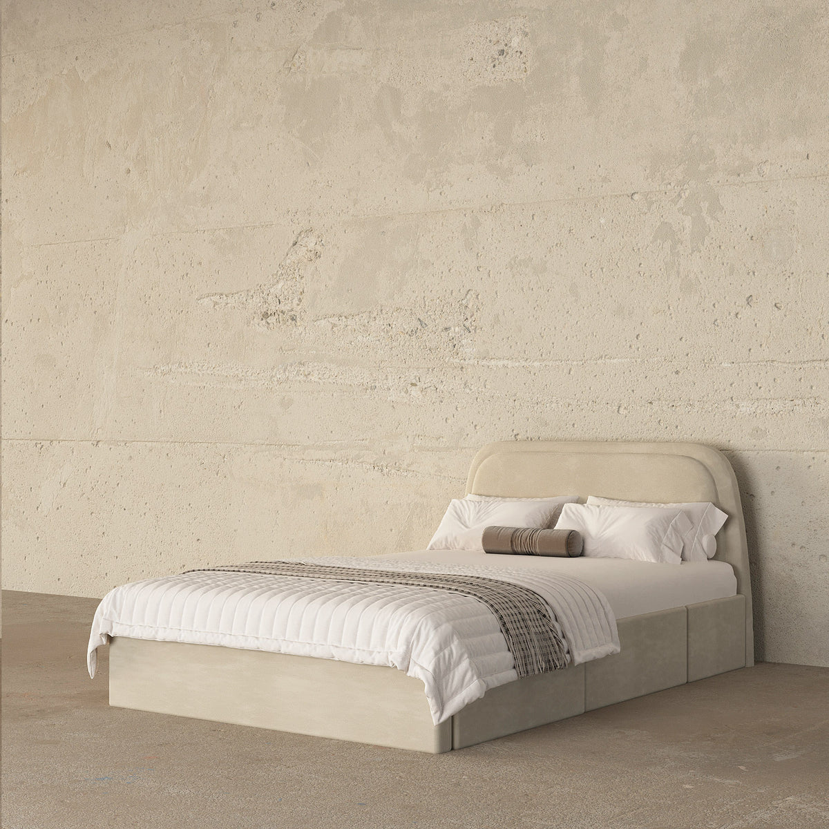 MAPLE HOME Custom Upholstered Bed Frame ¨C Modern Style with Leather/Velvet/Fabric Options