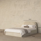 MAPLE HOME Custom Upholstered Bed Frame ¨C Modern Style with Leather/Velvet/Fabric Options