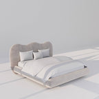 MAPLE HOME Custom Upholstered Bed Frame ¨C Modern Style with Leather/Velvet/Fabric Options
