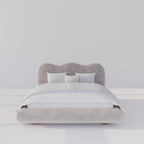 MAPLE HOME Custom Upholstered Bed Frame ¨C Modern Style with Leather/Velvet/Fabric Options