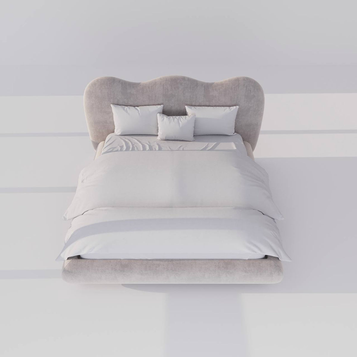 MAPLE HOME Custom Upholstered Bed Frame ¨C Modern Style with Leather/Velvet/Fabric Options