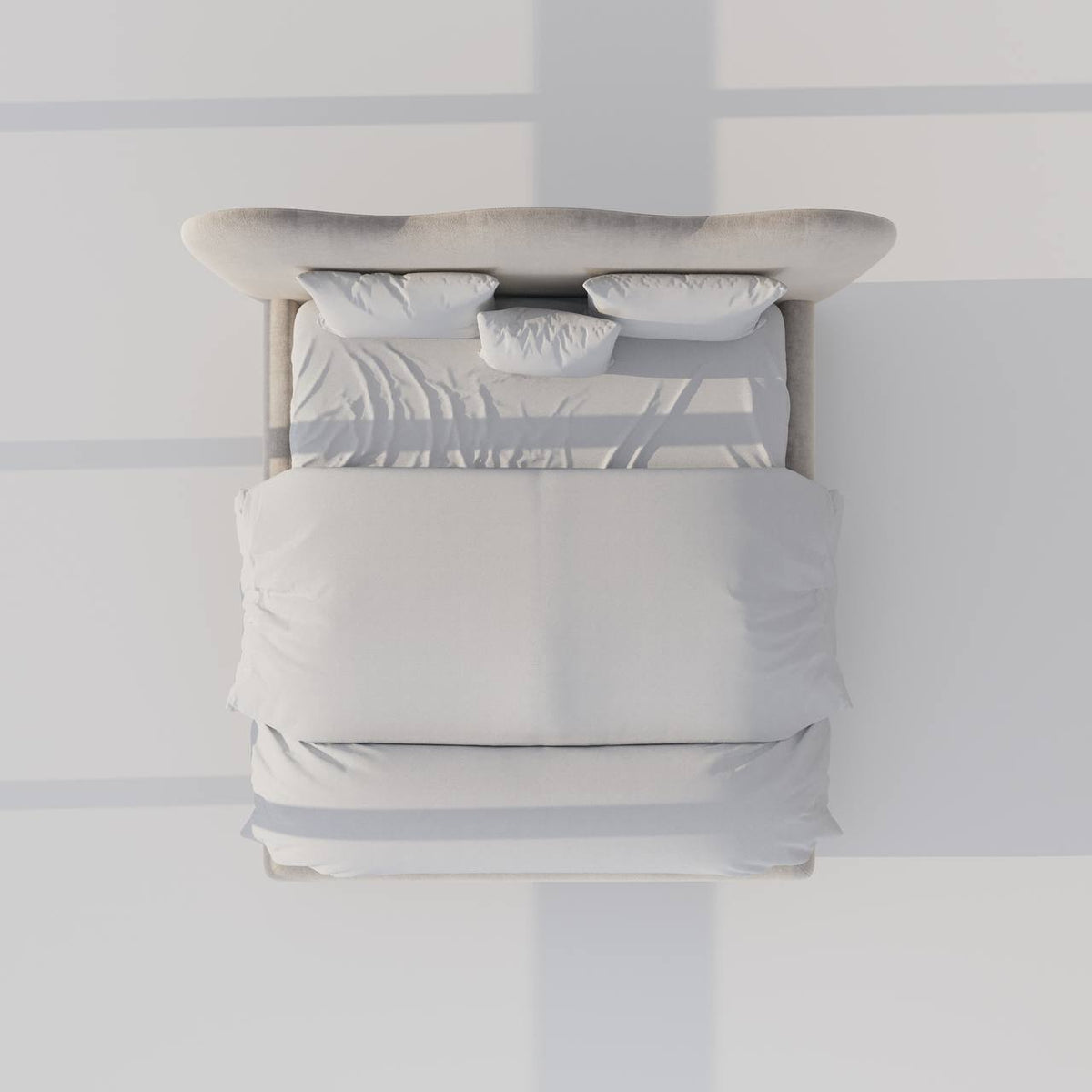 MAPLE HOME Custom Upholstered Bed Frame ¨C Modern Style with Leather/Velvet/Fabric Options