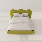 MAPLE HOME Custom Upholstered Bed Frame ¨C Modern Style with Leather/Velvet/Fabric Options