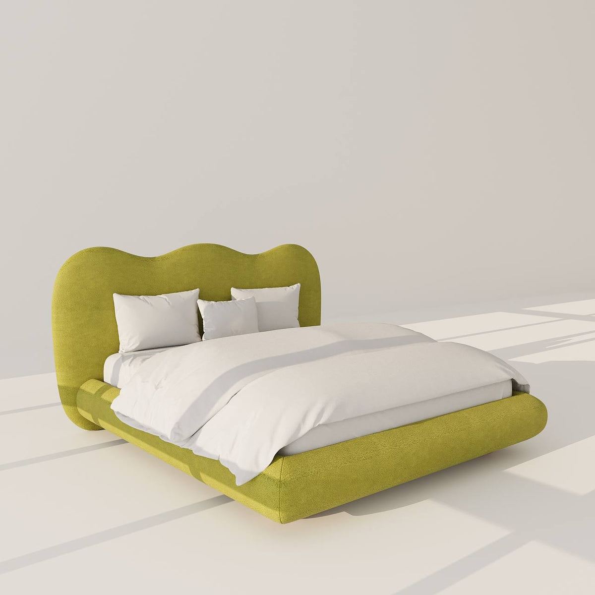 MAPLE HOME Custom Upholstered Bed Frame ¨C Modern Style with Leather/Velvet/Fabric Options