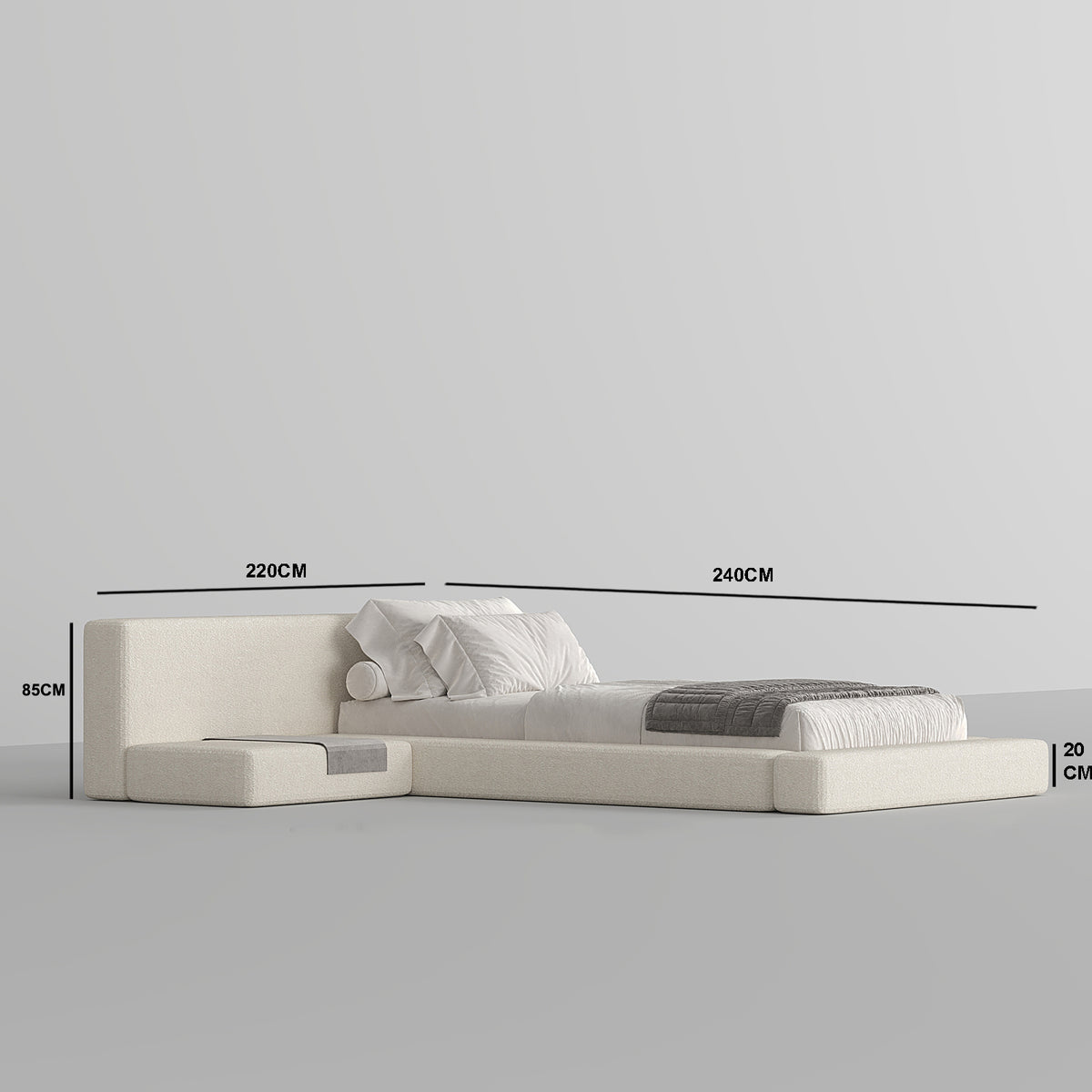 MAPLE HOME Custom Upholstered Bed Frame ¨C Modern Style with Leather/Velvet/Fabric Options