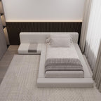 MAPLE HOME Custom Upholstered Bed Frame ¨C Modern Style with Leather/Velvet/Fabric Options