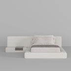 MAPLE HOME Custom Upholstered Bed Frame ¨C Modern Style with Leather/Velvet/Fabric Options