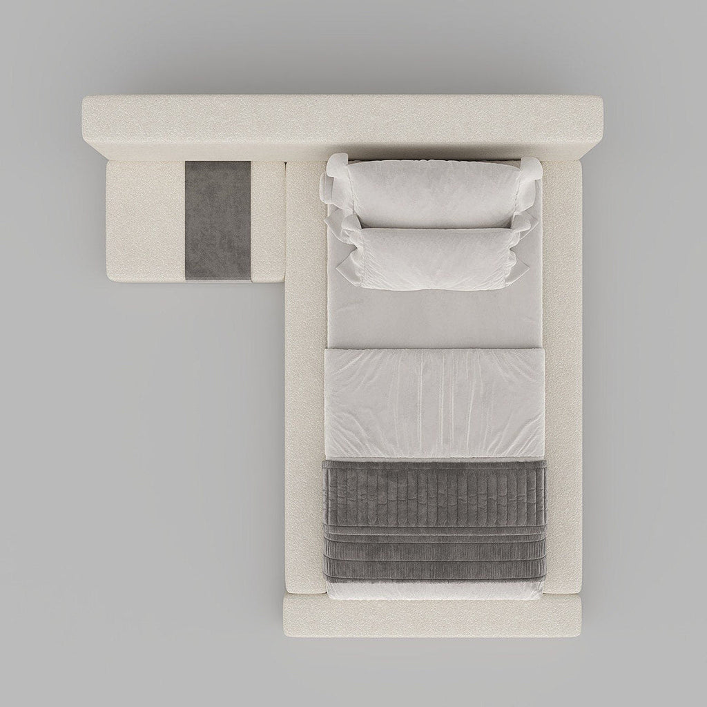 MAPLE HOME Custom Upholstered Bed Frame ¨C Modern Style with Leather/Velvet/Fabric Options