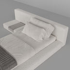 MAPLE HOME Custom Upholstered Bed Frame ¨C Modern Style with Leather/Velvet/Fabric Options