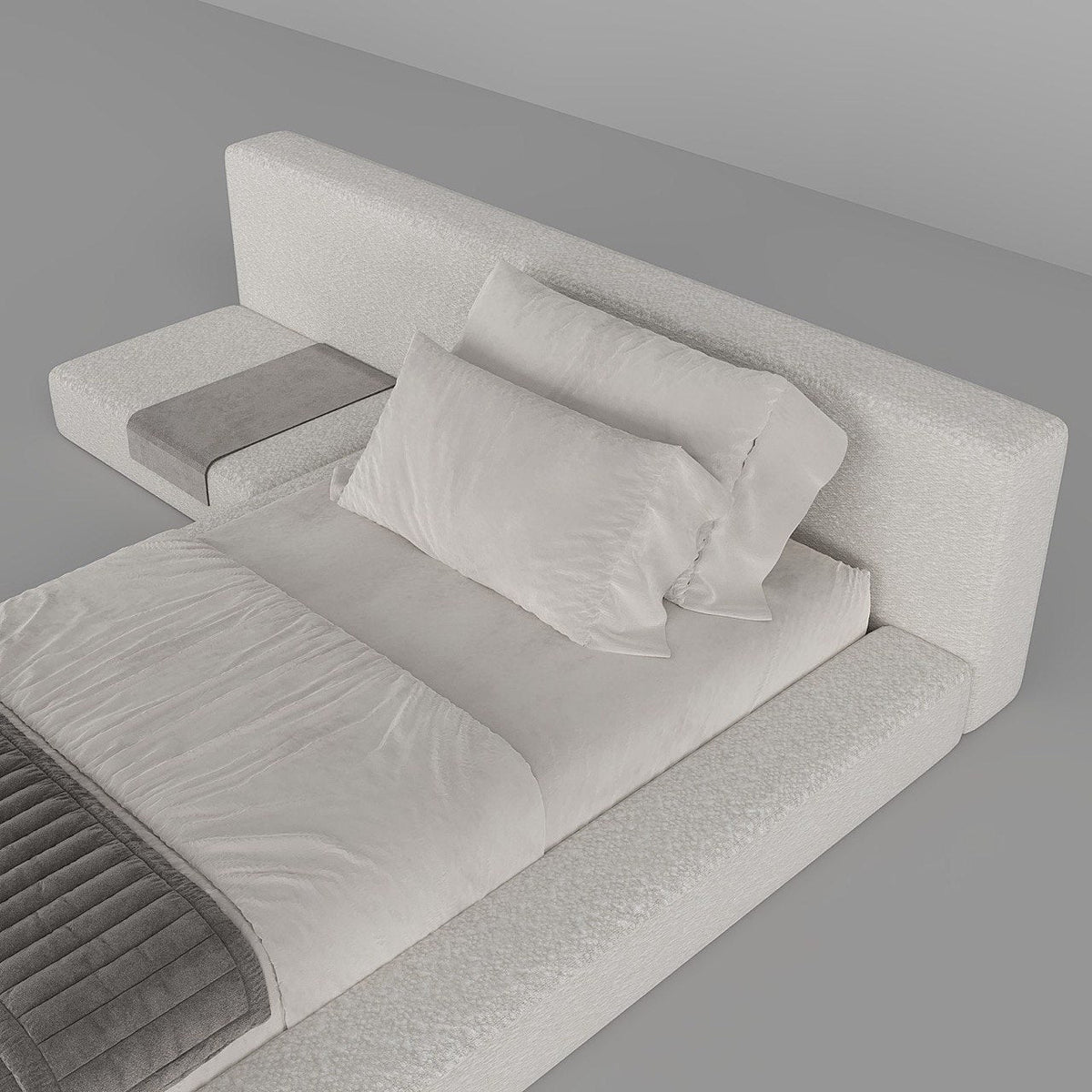 MAPLE HOME Custom Upholstered Bed Frame ¨C Modern Style with Leather/Velvet/Fabric Options