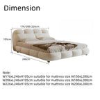 Maple Home Upholstered Bed Frame ¨C Custom Sizes & Colors, Vertical Stripes, UAE-Made