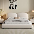 Maple Home Upholstered Bed Frame ¨C Custom Sizes & Colors, Vertical Stripes, UAE-Made